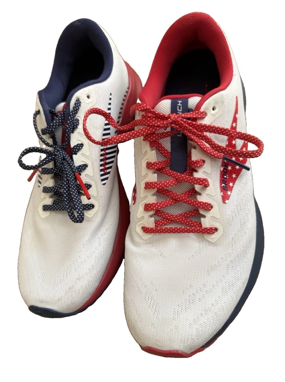 Brooks Launch 7 Women’s 8.5  USA Stars Stripes Running Shoes Red White Blue